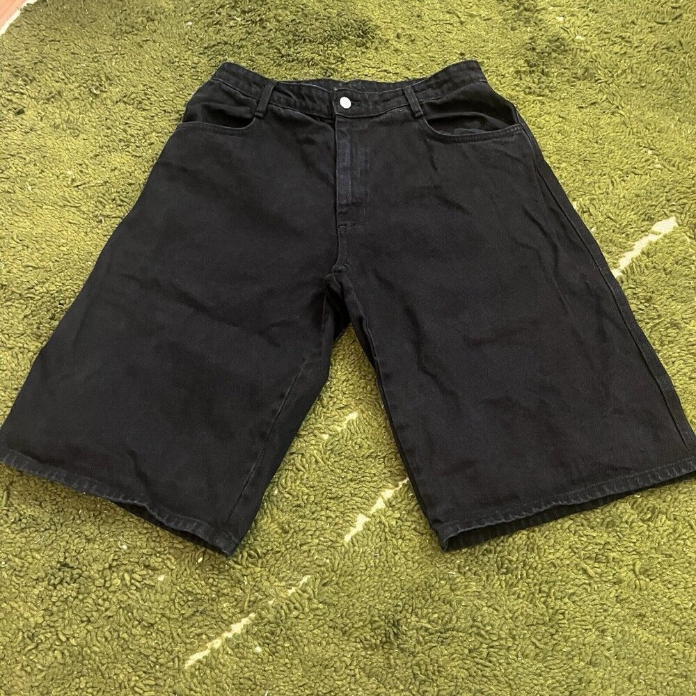 los angeles apparel denim baggy long shorts 14 oz Made In USA Medium